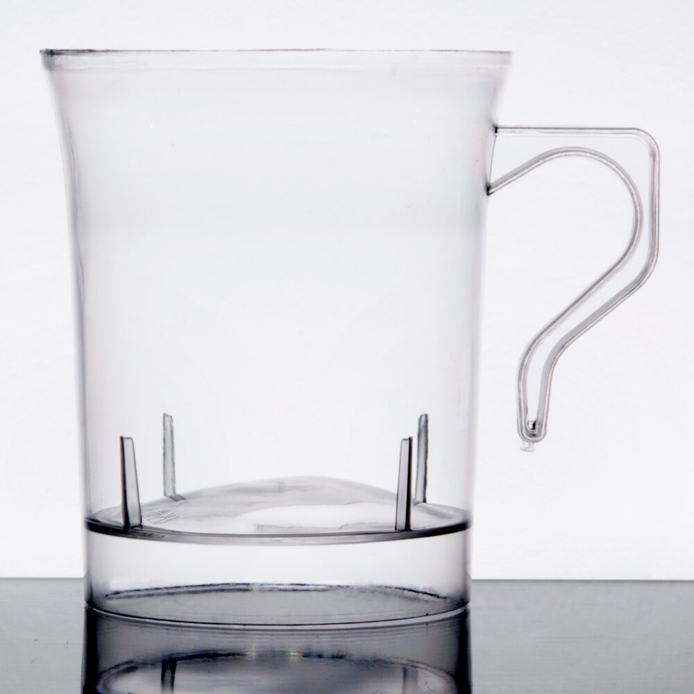 Visions 8 oz. Clear Plastic Coffee Mug - 192/Case