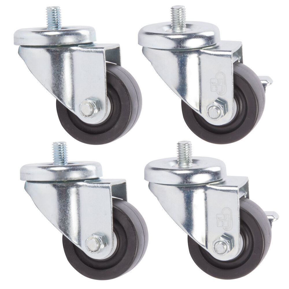 Beverage Air 00C31-041A Equivalent 3" Replacement Casters - 4/Set