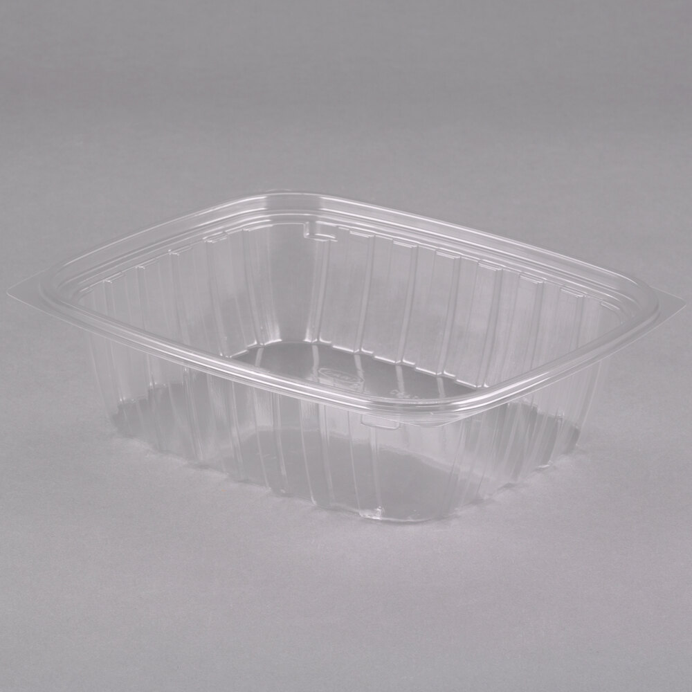 Dart C24DER ClearPac 24 oz. Clear Rectangular Plastic Container - 504/Case