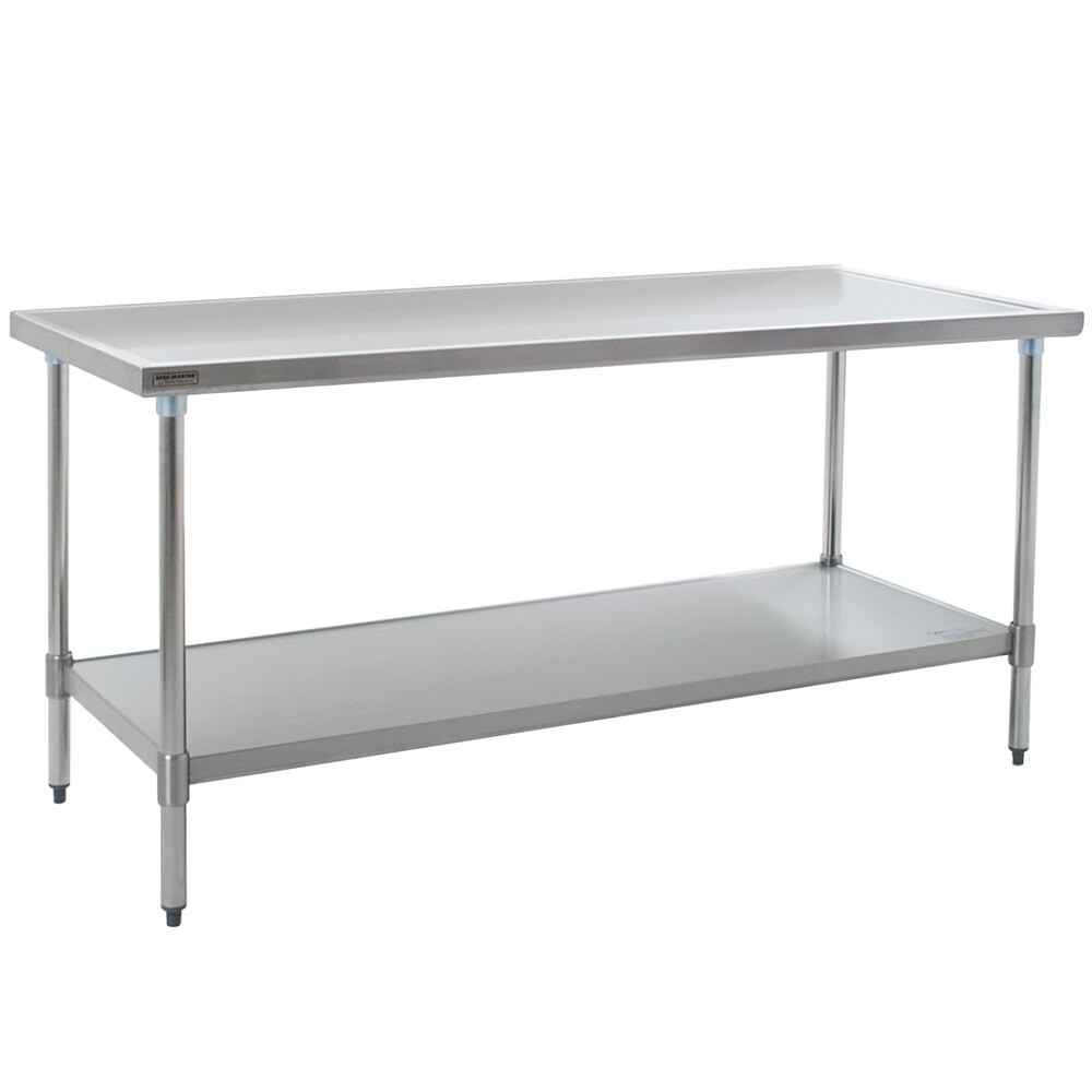 Eagle Group T2472SEM 24" x 72" Stainless Steel Work Table with Undershelf