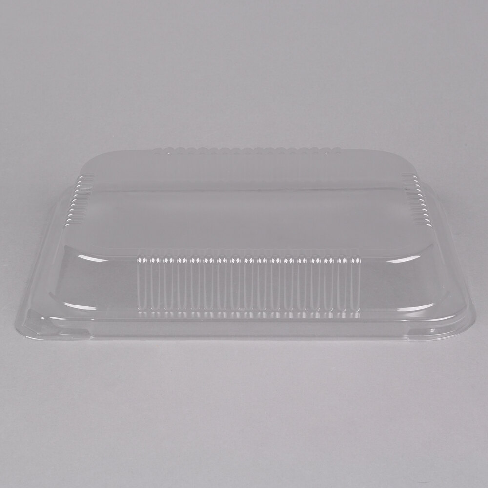 Durable Packaging P4300-100 Half Size Dome Lid for Steam Table Pan 1 15/16" High - 20/Pack