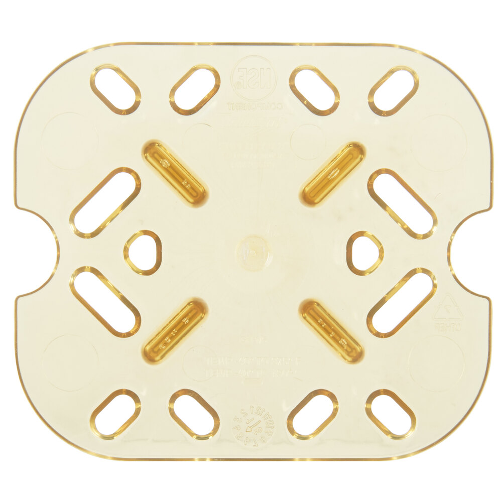 Vollrath 23600 Super Pan® 1/6 Size Amber High Heat Drain Tray