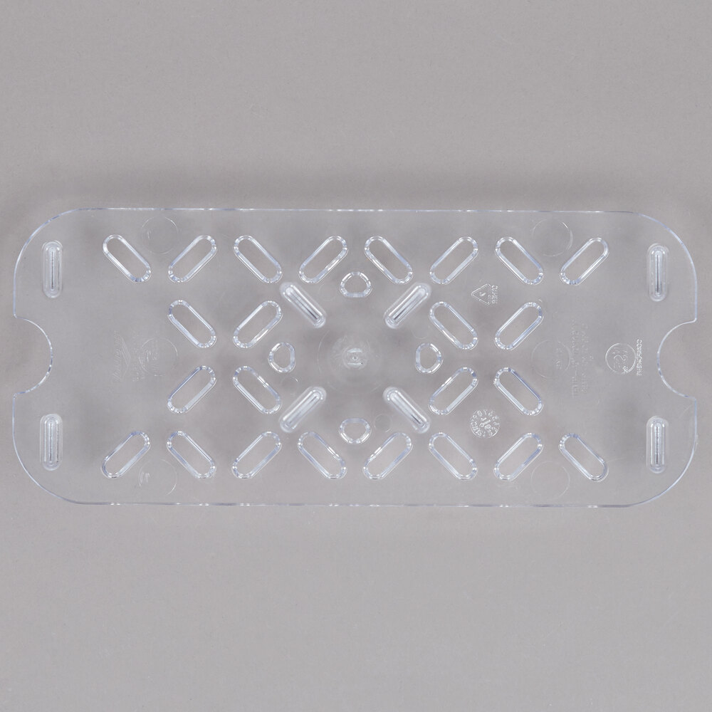 Vollrath 29300 Super Pan® 1/3 Size Clear Polycarbonate Drain Tray