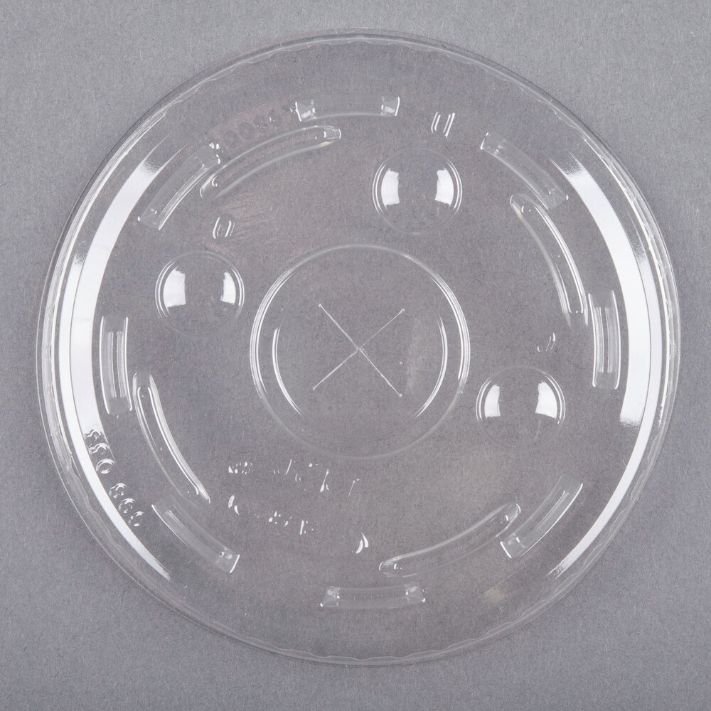 Dart Conex M640S Clear Plastic Lid with Straw Slot - 1,000/Case