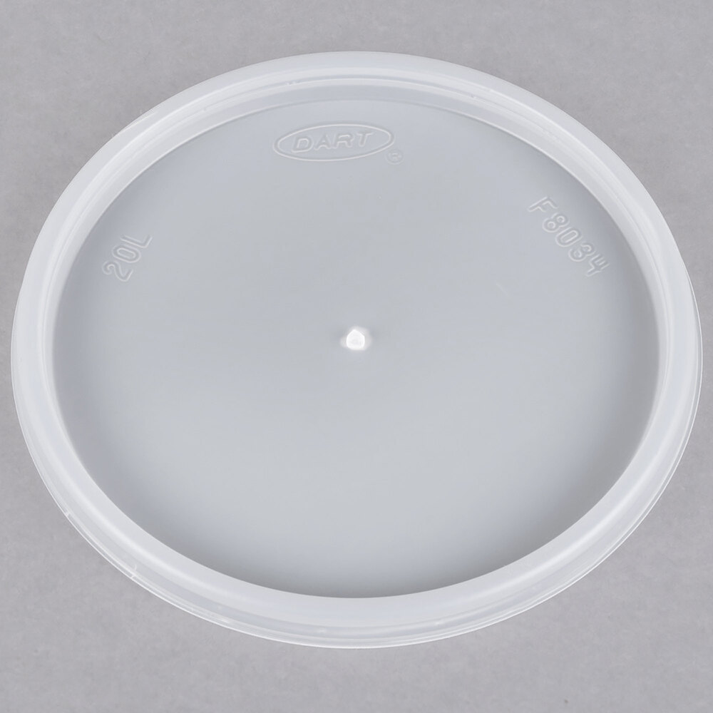 Dart 20JL 20. Translucent Vented Lid - 1,000/Case