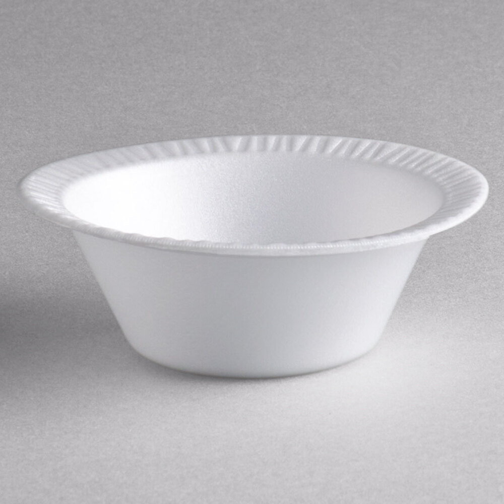 Dart 5BWWC Concorde 5-6 oz. White Non-Laminated Round Foam Bowl - 125/Pack