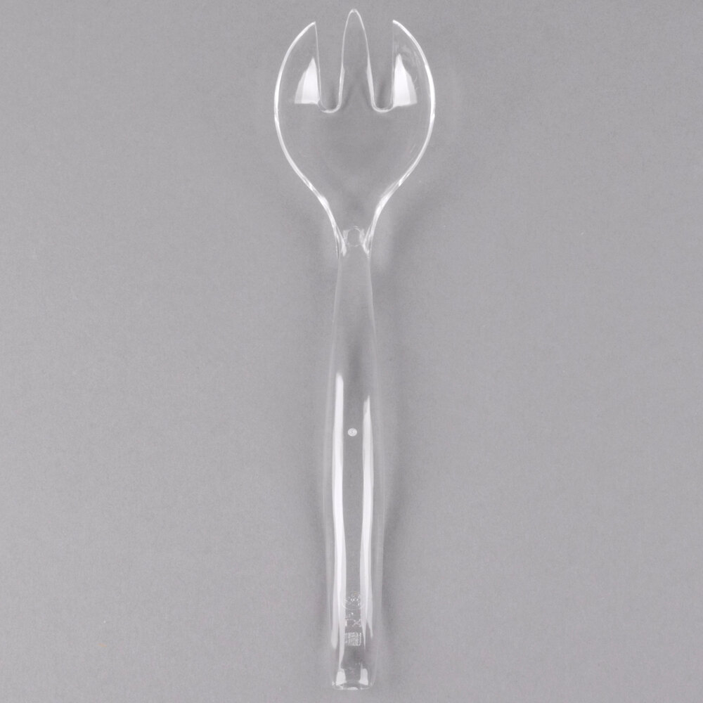 Sabert UCL72F 10" Clear Disposable Plastic Serving Fork - 72/Case