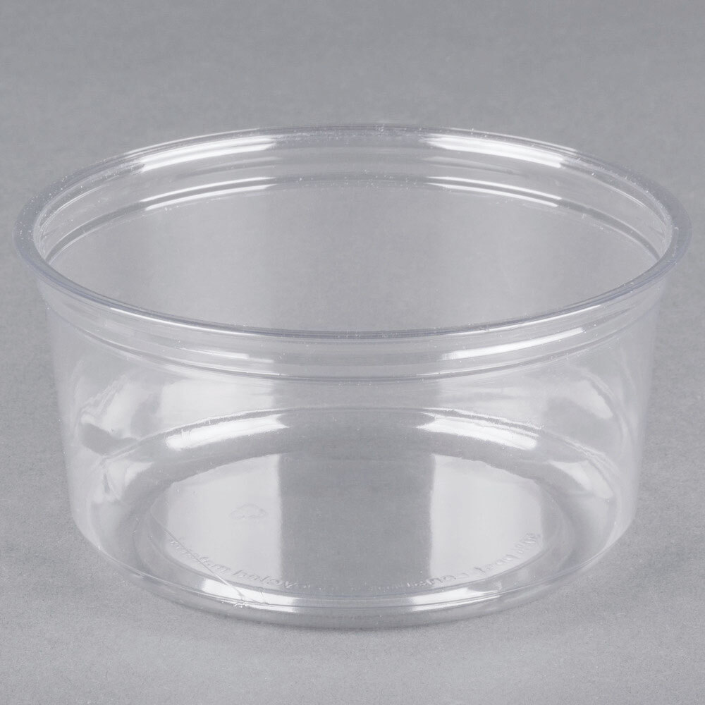 Fabri-Kal Alur 12 oz. Recycled Clear PET Plastic Round Deli Container - 500/Case