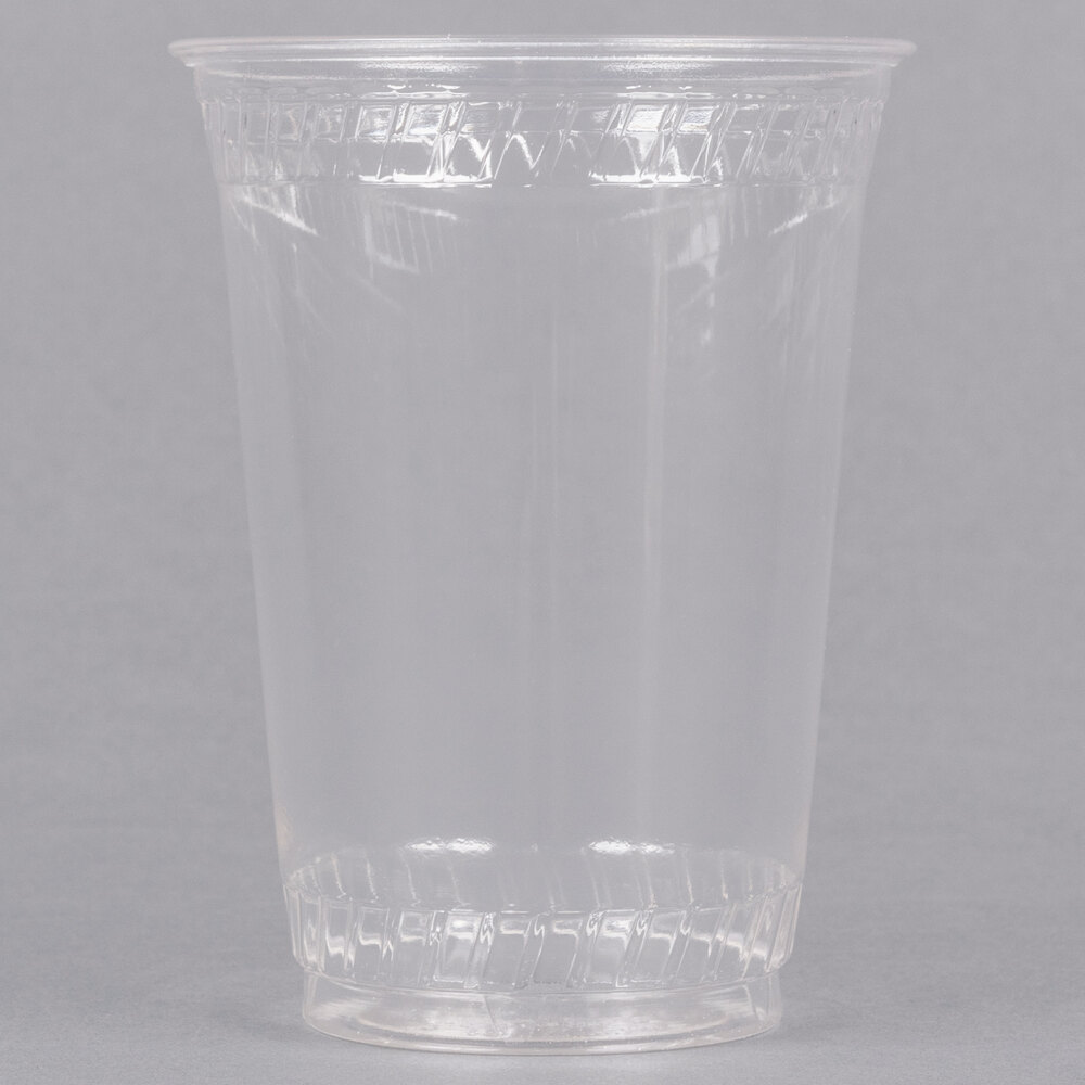 Fabri-Kal GC10 Greenware 10 oz. Compostable Clear Customizable Plastic Cold Cup - 1,000/Case