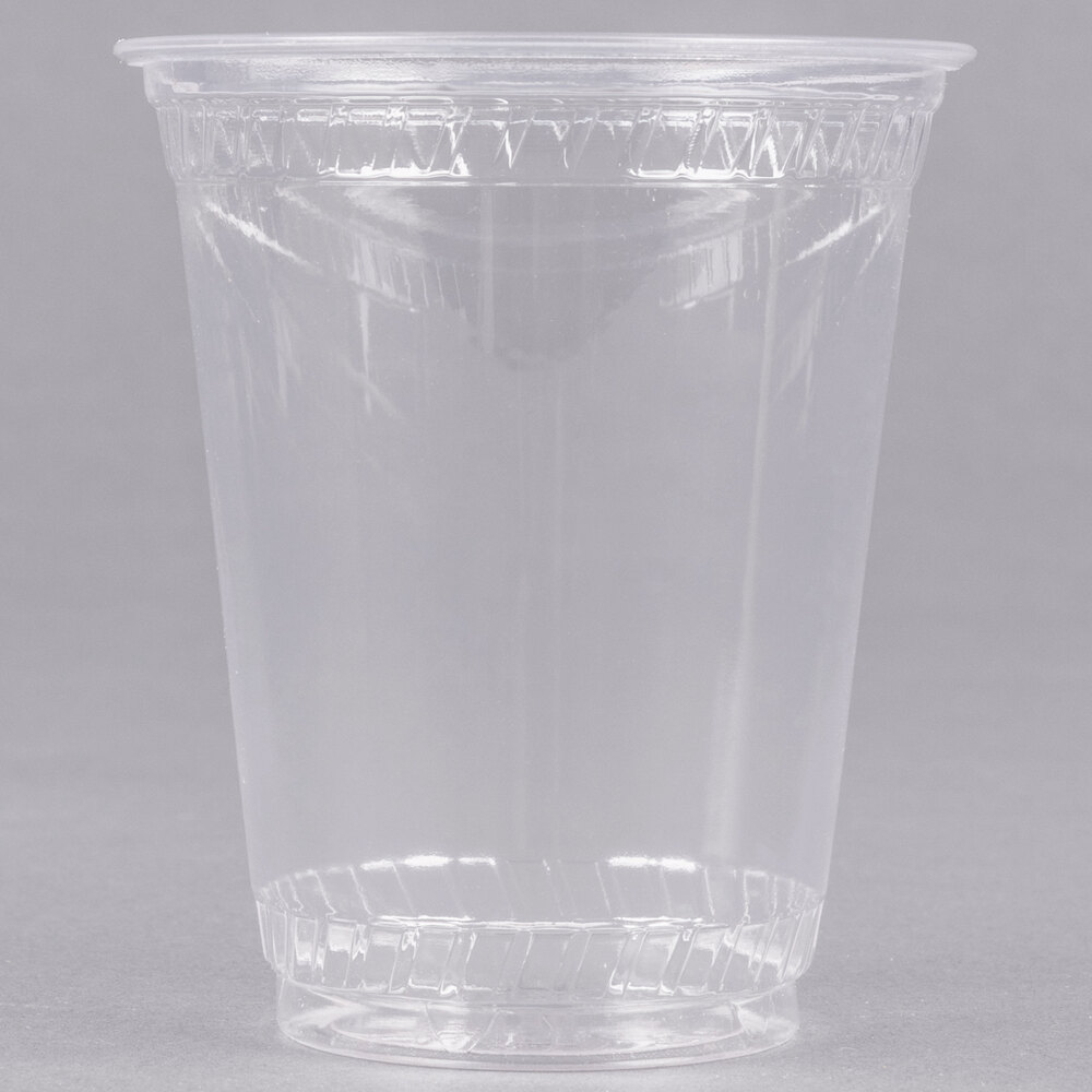 Fabri-Kal GC7 Greenware 7 oz. Compostable Clear Customizable Plastic Cold Cup - 1,000/Case