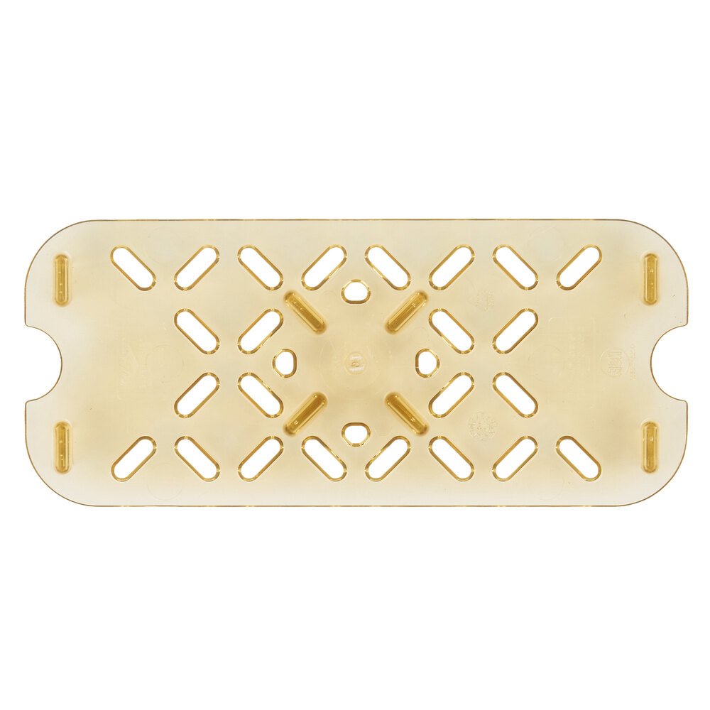 Vollrath 23300 Super Pan® 1/3 Size Amber High Heat Drain Tray