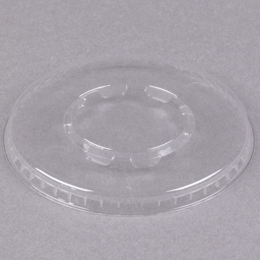 WNA Comet LCD58C Clear Flat Lid for 5 and 8 oz. Dessert Container - 100/Pack