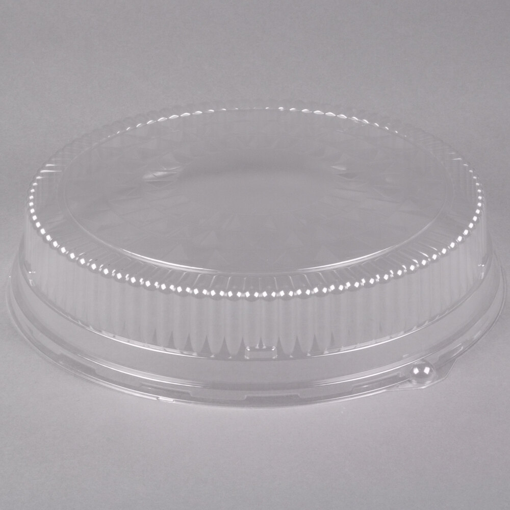 Durable Packaging 18DL-25 18" Clear Plastic Round High Dome Lid - 25/Case