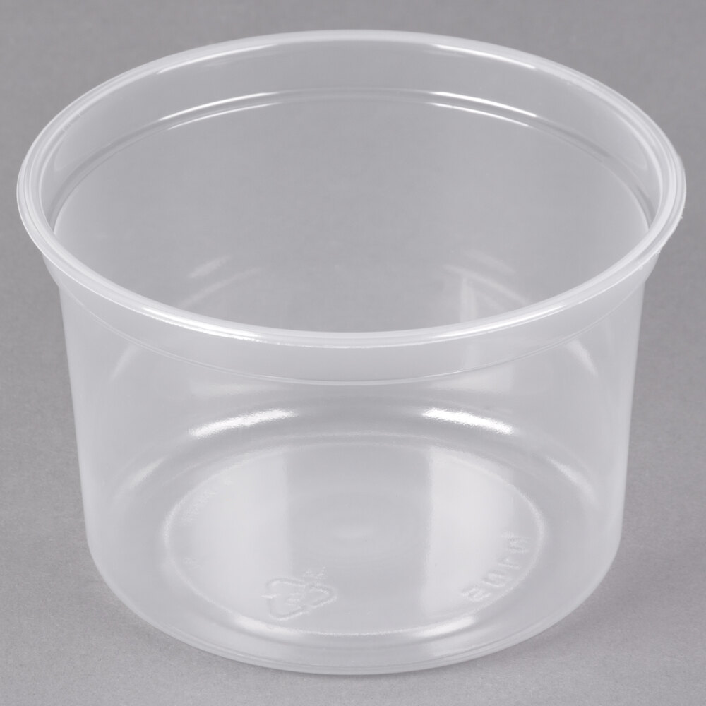 Solo MicroGourmet 16 oz. Contact Clear Polypropylene Deli Container - 500/Case