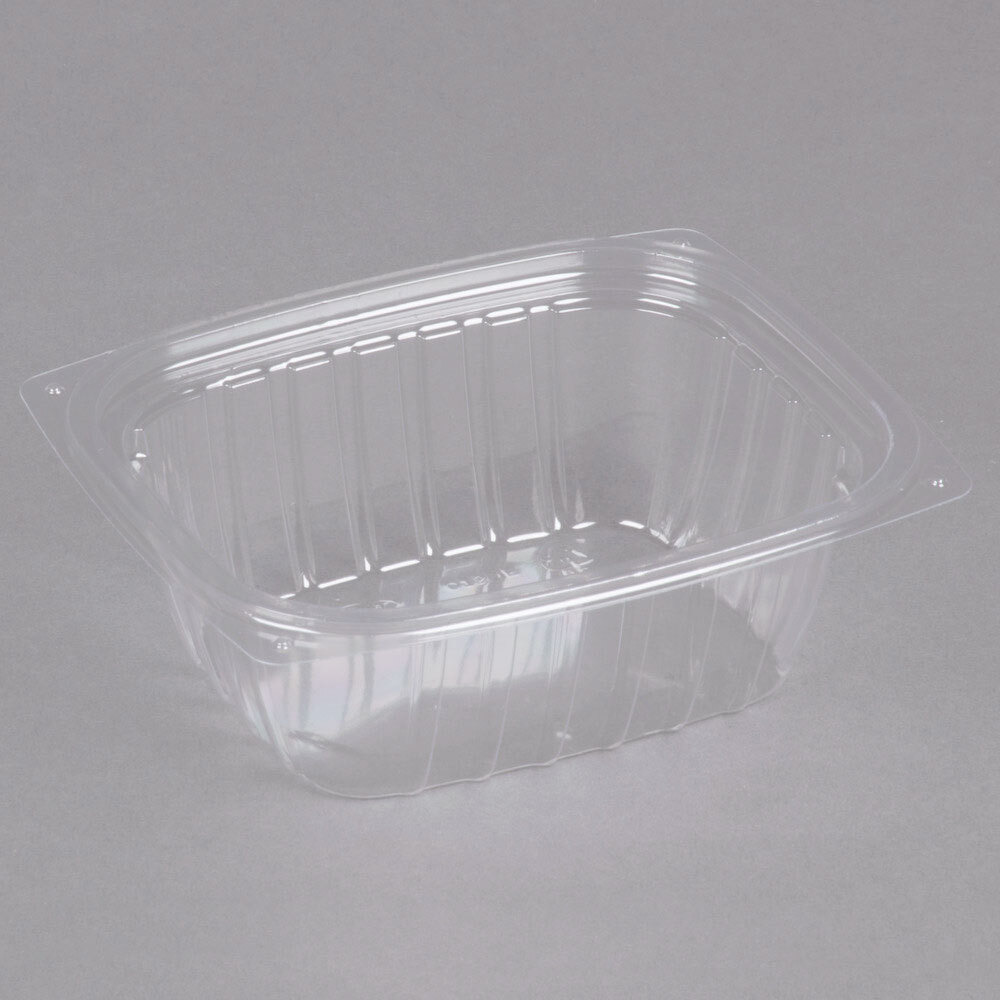 Dart C12DER ClearPac 12 oz. Clear Rectangular Plastic Container - 1,008/Case