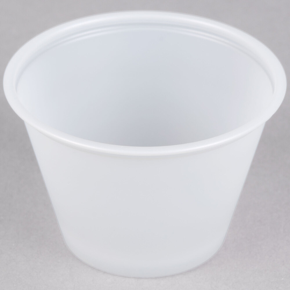 Solo P250N 2.5 oz. Translucent Polystyrene Souffle / Portion Cup - 2,500/Case