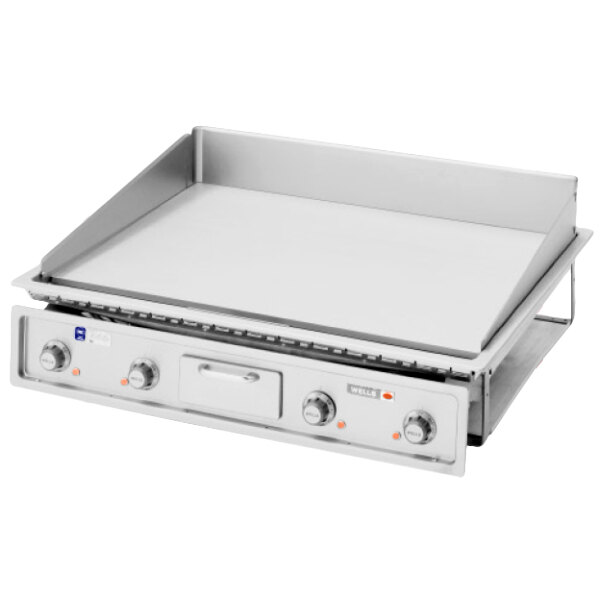Wells 5G-G236-208 36" Drop-In Countertop Electric Griddle - 208V, 16000W