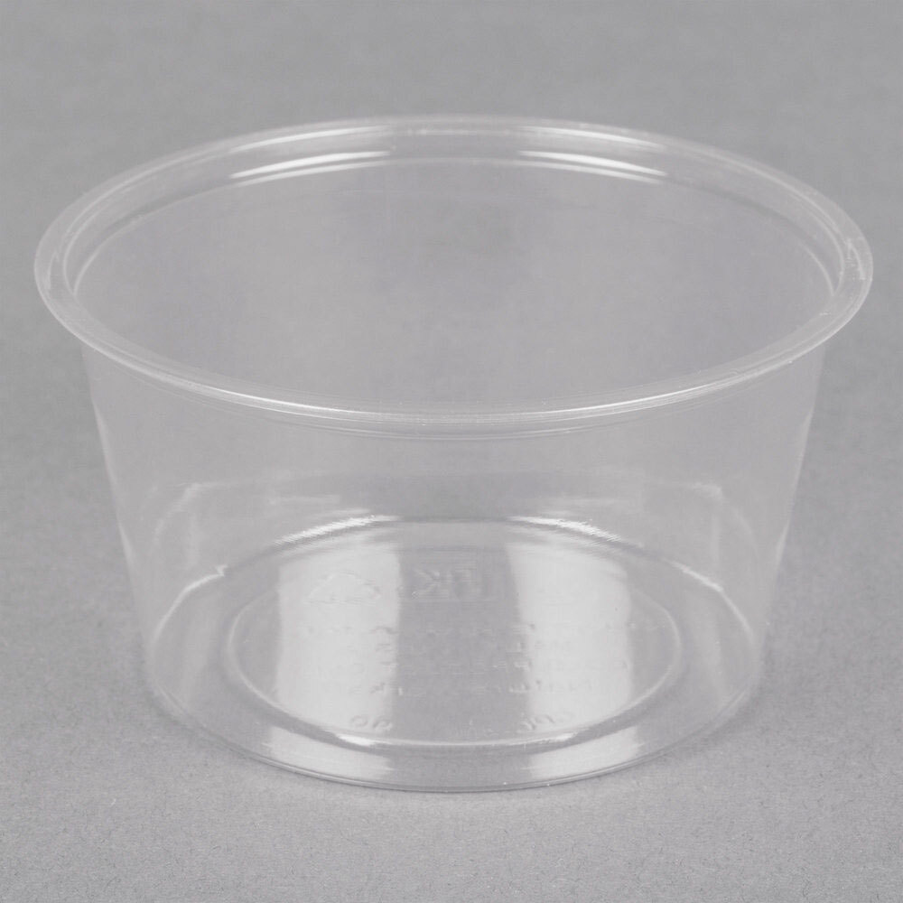 Fabri-Kal GPC400 Greenware 4 oz. Compostable Plastic Souffle / Portion Cup - 2,000/Case