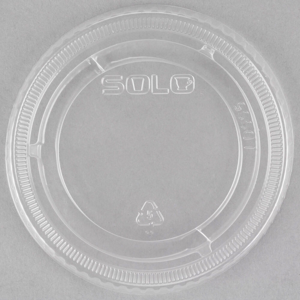 Solo SCCLDSS5 5.5 oz. Wide Sauce / Portion Cup Snaptight Lid - 1,000/Case
