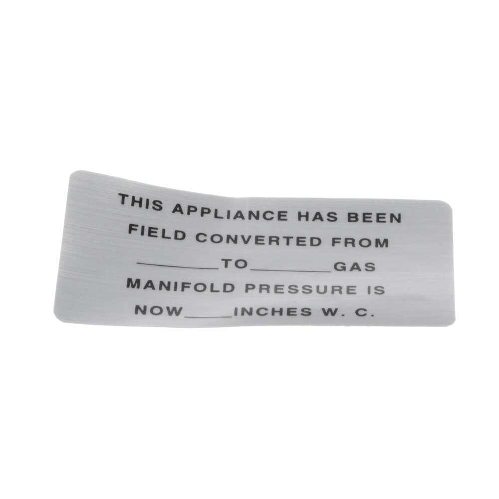 Vulcan 00-421727-00015 Conv Tag