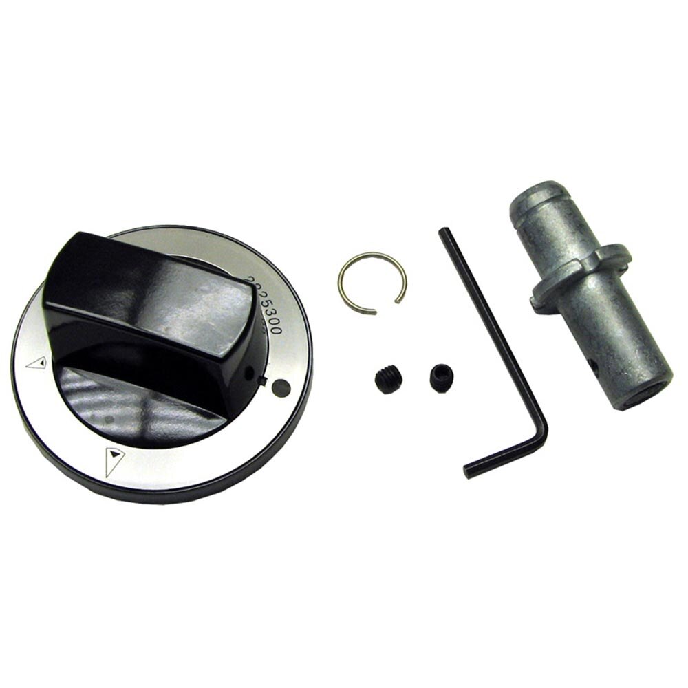AllPoints 221446 Black Grill / Broiler Knob Assembly