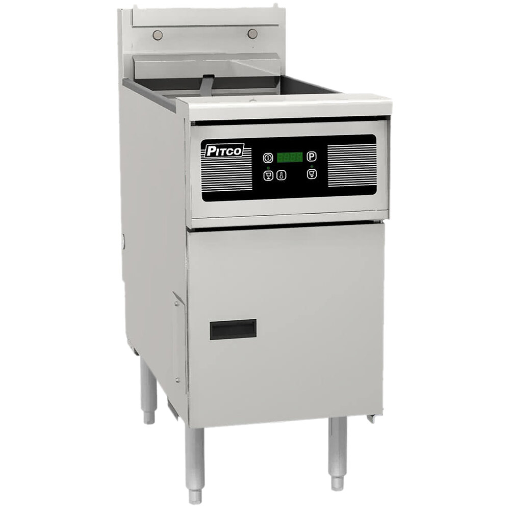 Pitco® SE14X-D 40-50 lb. Solstice Electric Floor Fryer with Digital Controls - 240V, 3 Phase, 14kW