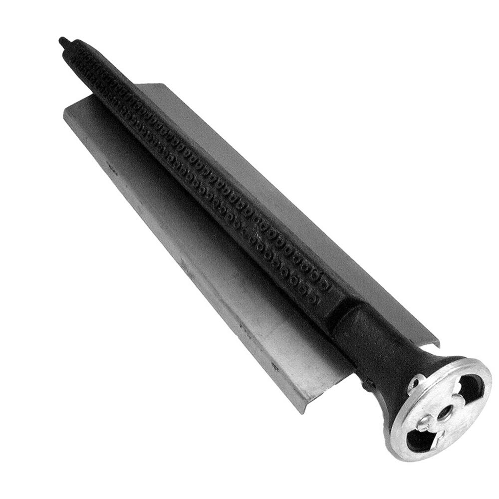 AllPoints 241147 20 3/4" Cast Iron Broiler Burner with Deflector and Air Shutter