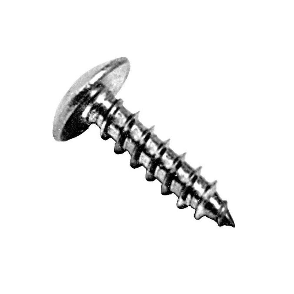 AllPoints 261493 Stainless Steel Phillips® Truss Head 10 x 1/2" Sheet Metal Screw - 100/Box
