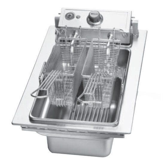 Wells 5E-F556-240 15 lb. Built-In Electric Countertop Fryer - 240V, 5750W