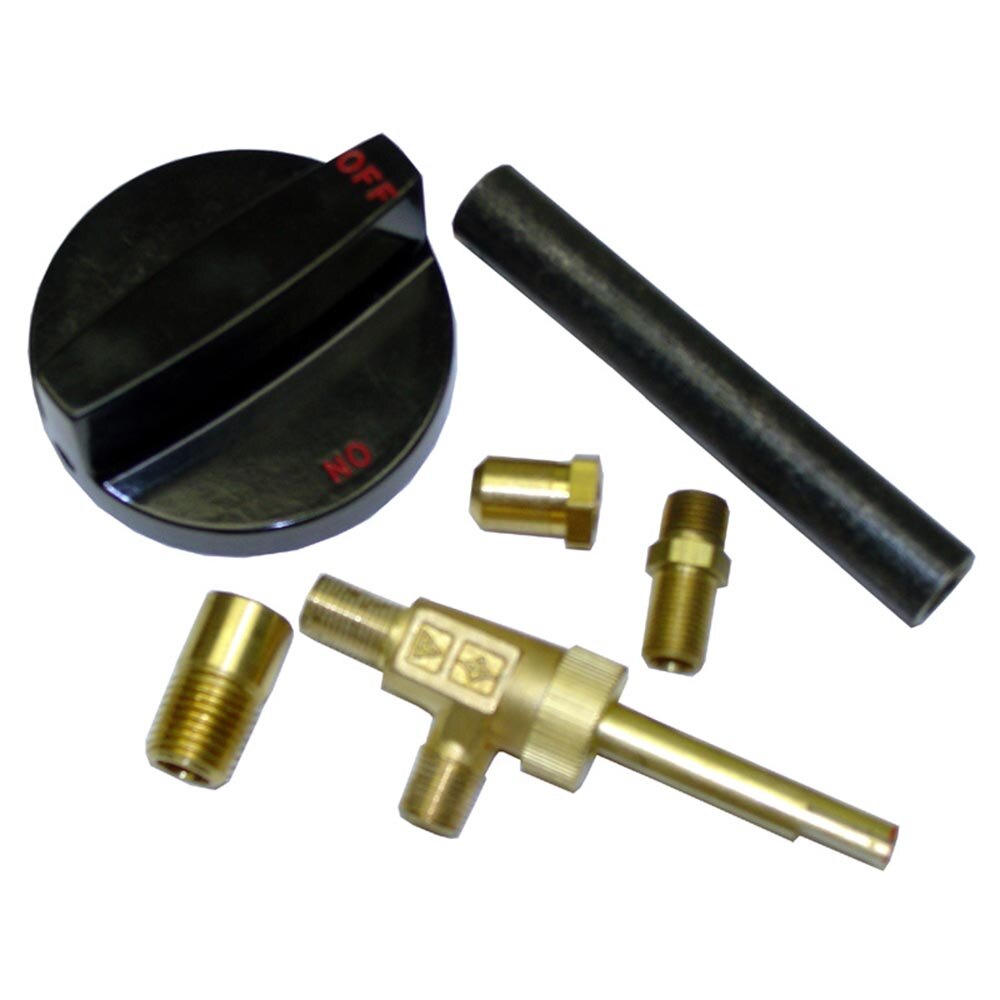AllPoints 521041 Gas Valve with Knob; 1/4" Gas In; 9/16"-27 Gas Out