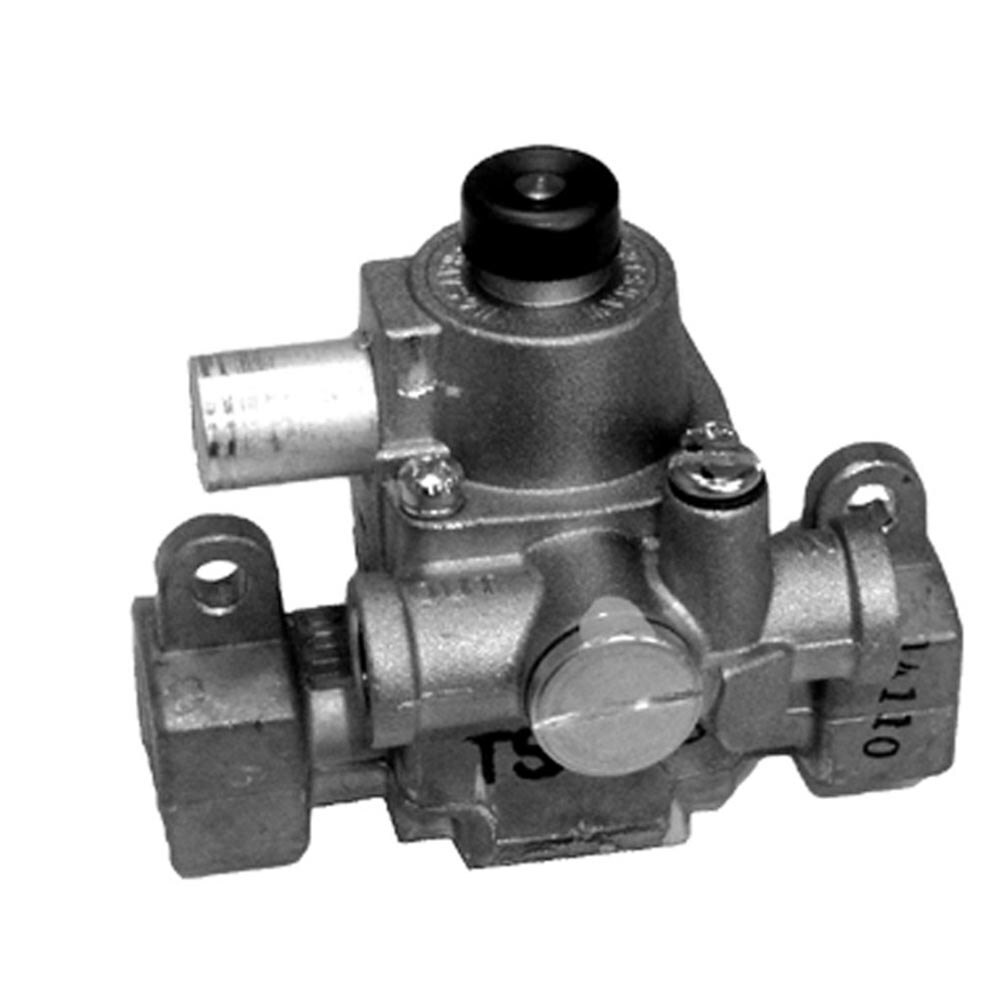 AllPoints 541044 Type "J" TS Safety Magnet Head and Gas Carrier; Natural Gas / Liquid Propane; 1/4" Gas In / Out, 1/4" Pilot In / Out