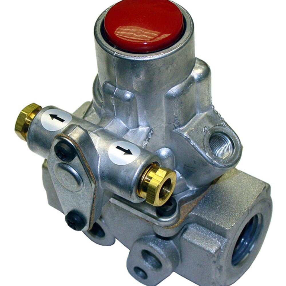 AllPoints 541112 Gas Safety Valve; Natural Gas / Liquid Propane; 1/2" Gas In / Out; 1/4" Pilot In / Out