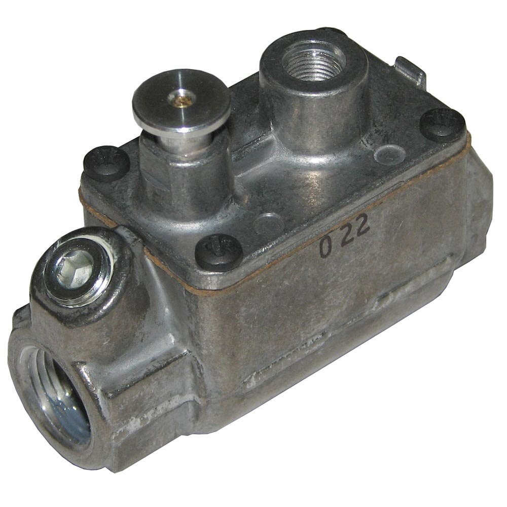 AllPoints 541125 Gas Pilot Safety Valve; Natural Gas / Liquid Propane; 3/8" Gas In / Out; 1/8" Pilot Out