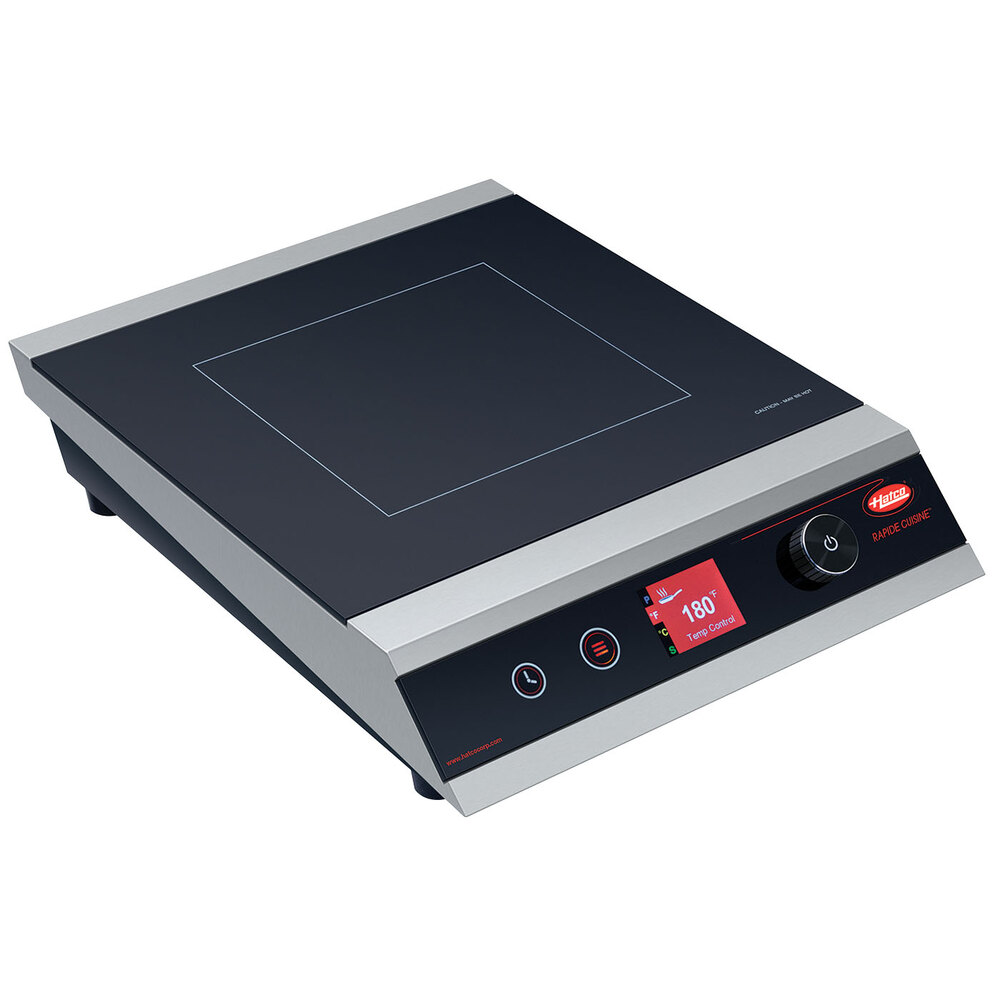 Hatco IRNG-PC1-18 Rapide Cuisine Stainless Steel / Black Countertop Induction Range / Cooker - 120V, 1800W
