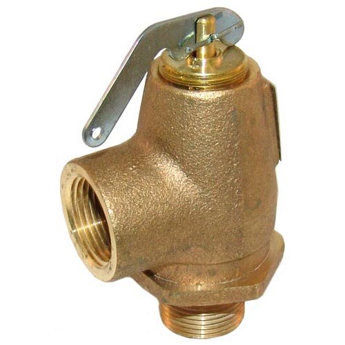 AllPoints 561349 50 PSI Brass Steam Safety Relief Valve - 3/4" NPT, 805 lb./Hour