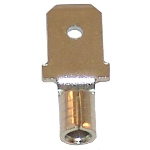 AllPoints 851014 Nickel Plated Male Quick Disconnect; 1/4" Tab; Wire Gauge: 14 - 100/Box