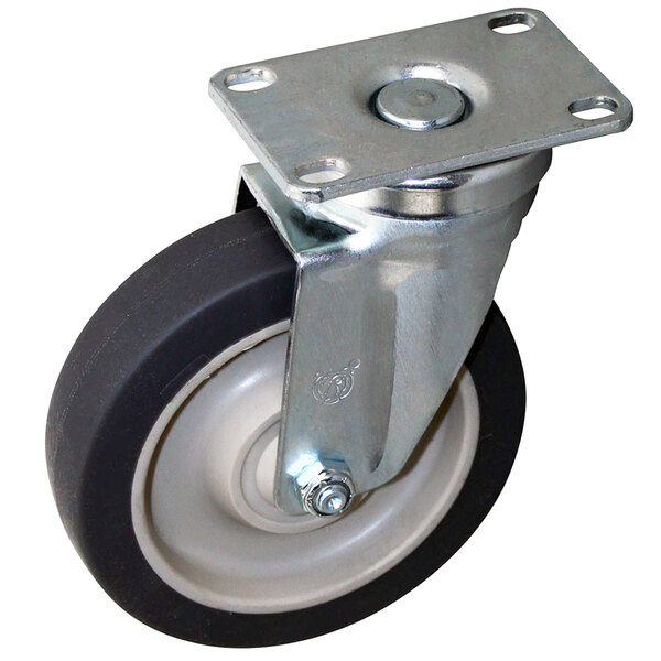 AllPoints 262374 5" Swivel Plate Caster - 300 lb. Capacity