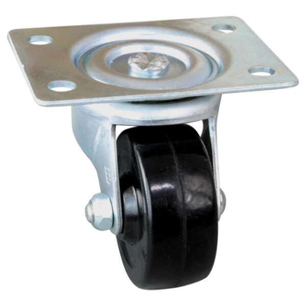 AllPoints 263336 2 1/2" Swivel Plate Caster - 200 lb. Capacity