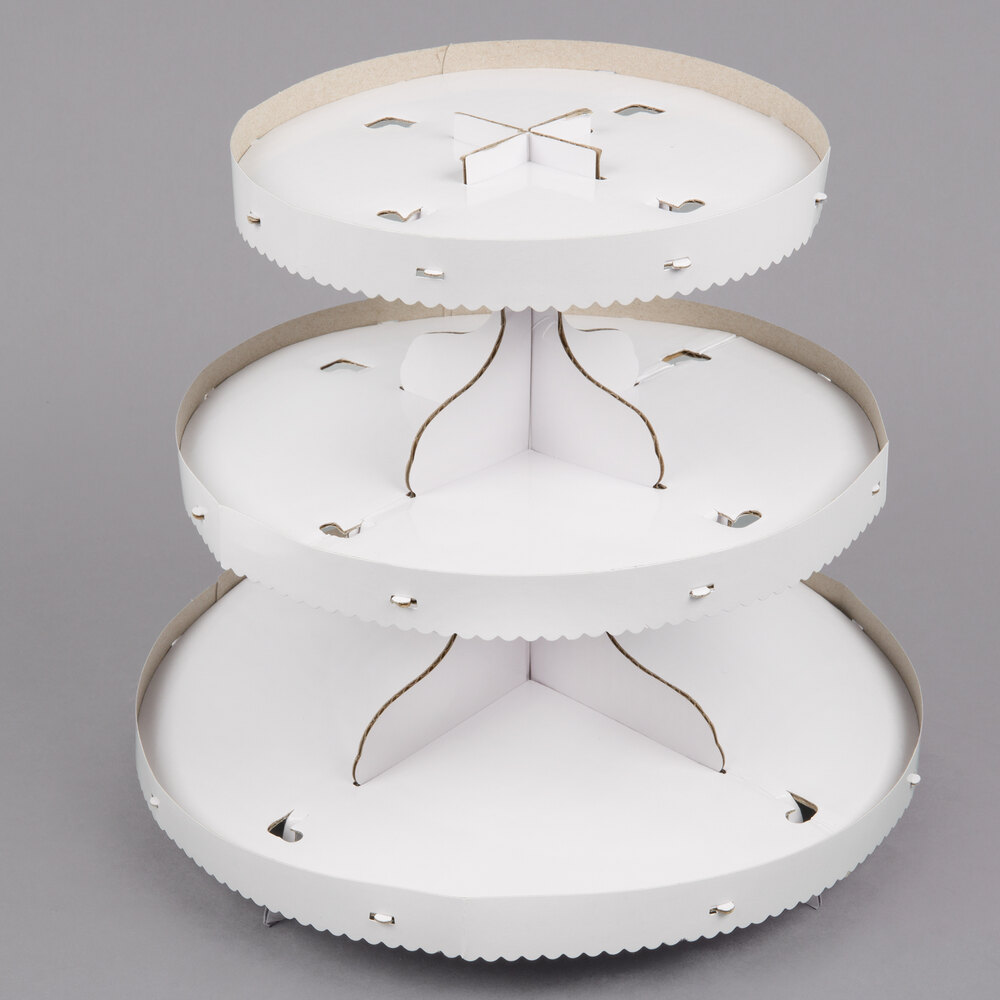 Wilton 191000068 3-Tier White Disposable Cupcake Stand