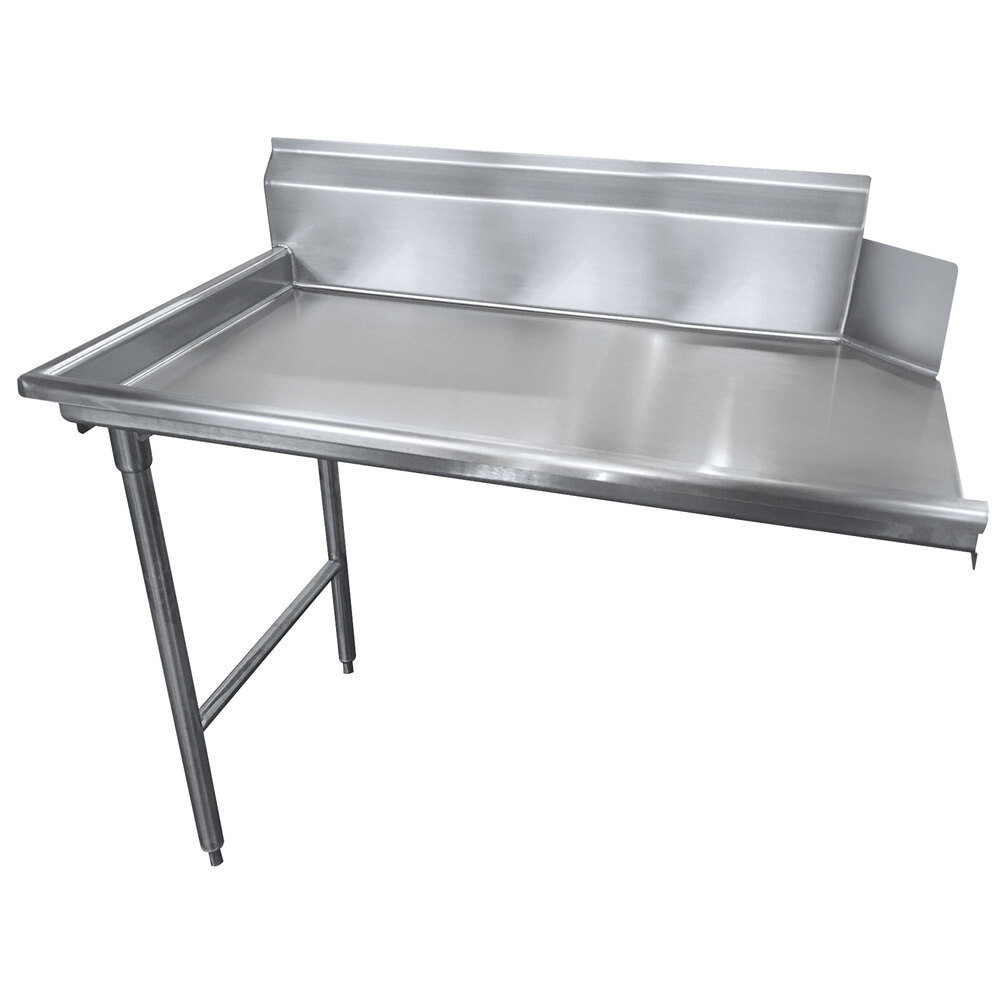Advance Tabco DTC-S30-36 Spec Line 3' Stainless Steel Clean Straight Dishtable - Left Drainboard