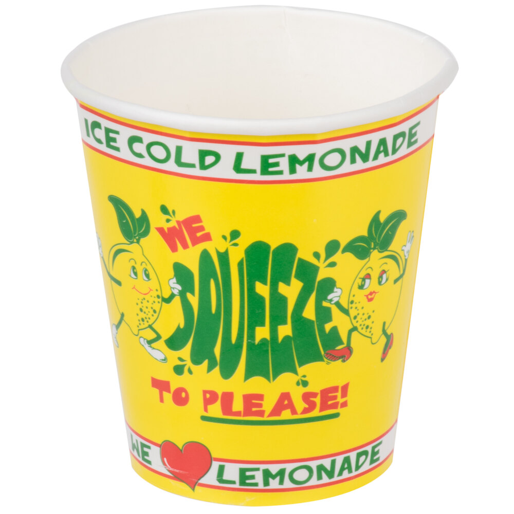 16 oz. Squat "We Squeeze to Please" Paper Cup - 1,000/Case