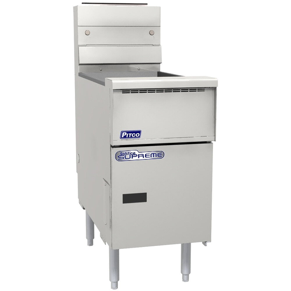 Pitco® SE14X-SSTC 40-50 lb. Solstice Electric Floor Fryer with Solid State Controls - 208V, 1 Phase, 14kW