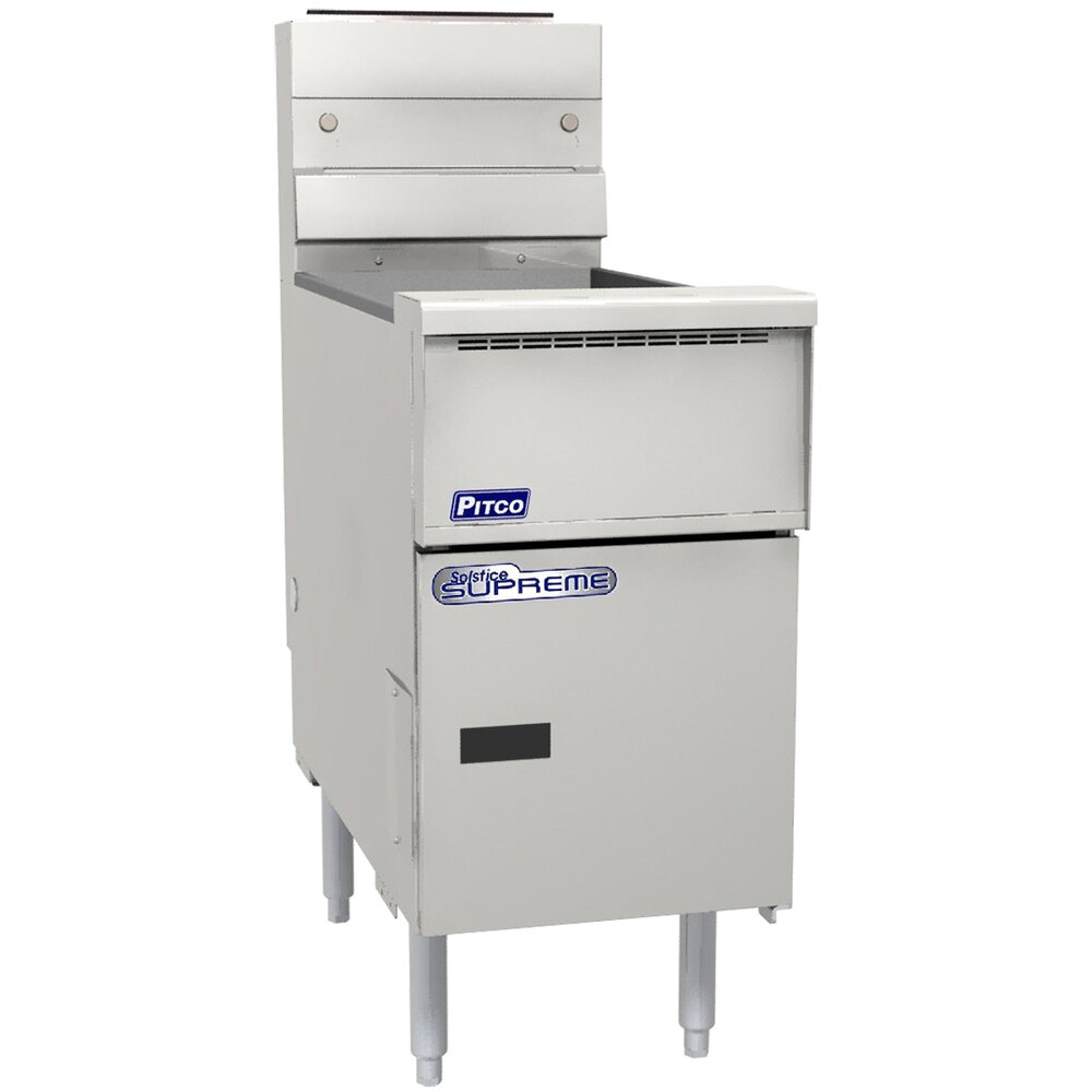 Pitco® SE14X-SSTC 40-50 lb. Solstice Electric Floor Fryer with Solid State Controls - 240V, 3 Phase, 14kW