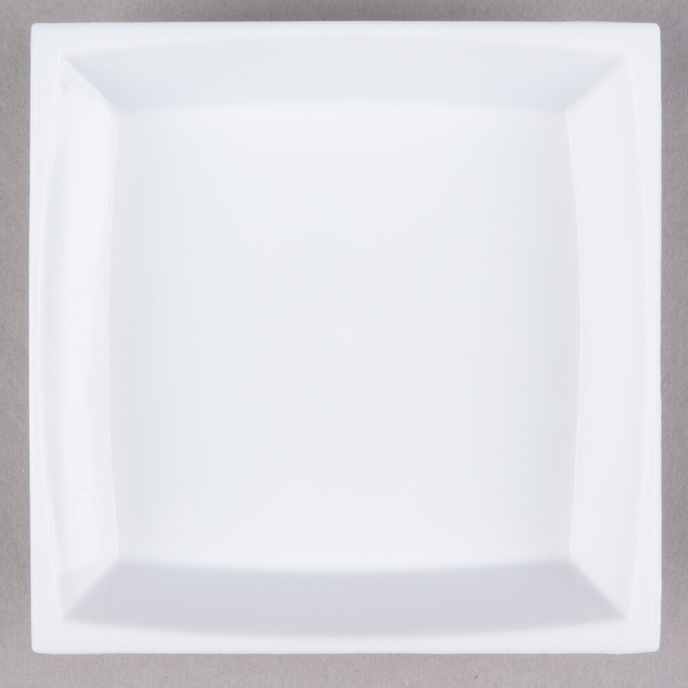 WNA Comet APTSQ25 Petites 2 1/2" White Square Dish - 50/Pack