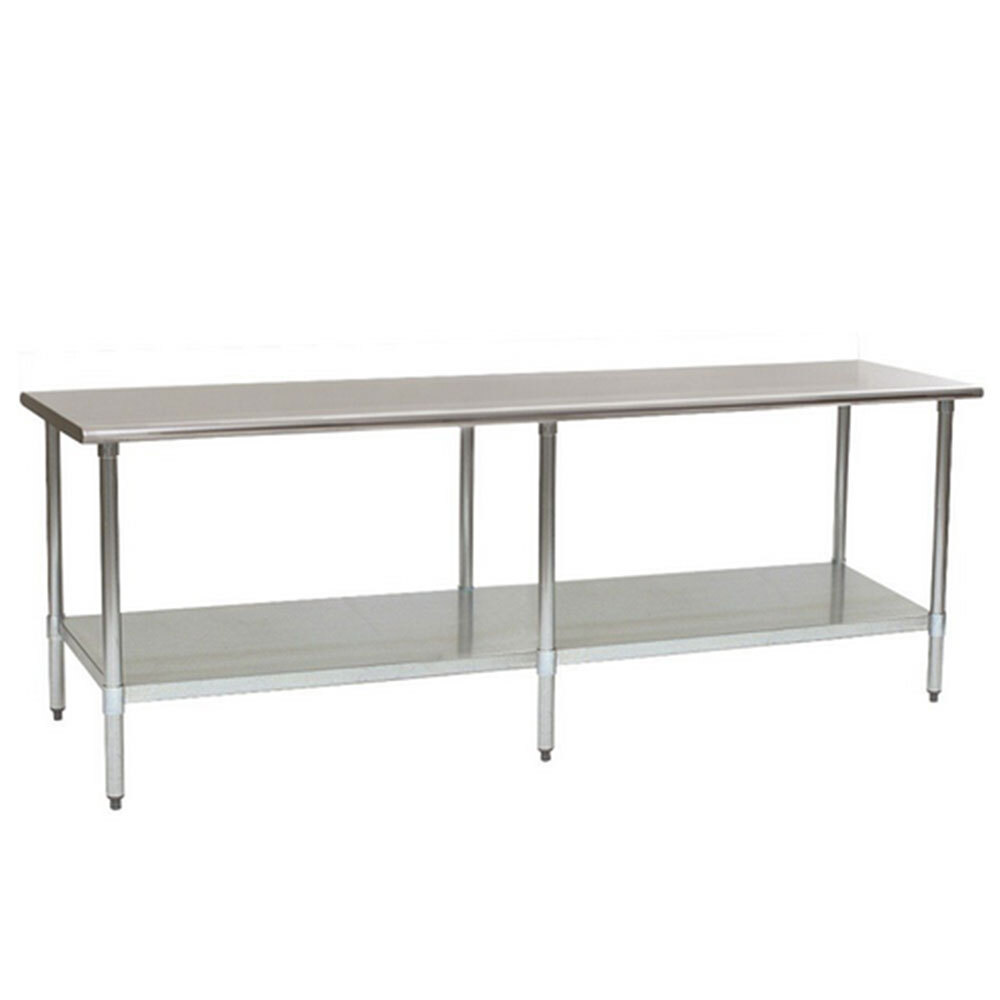 Eagle Group T2496EB 24" x 96" Stainless Steel Work Table with Galvanized Undershelf