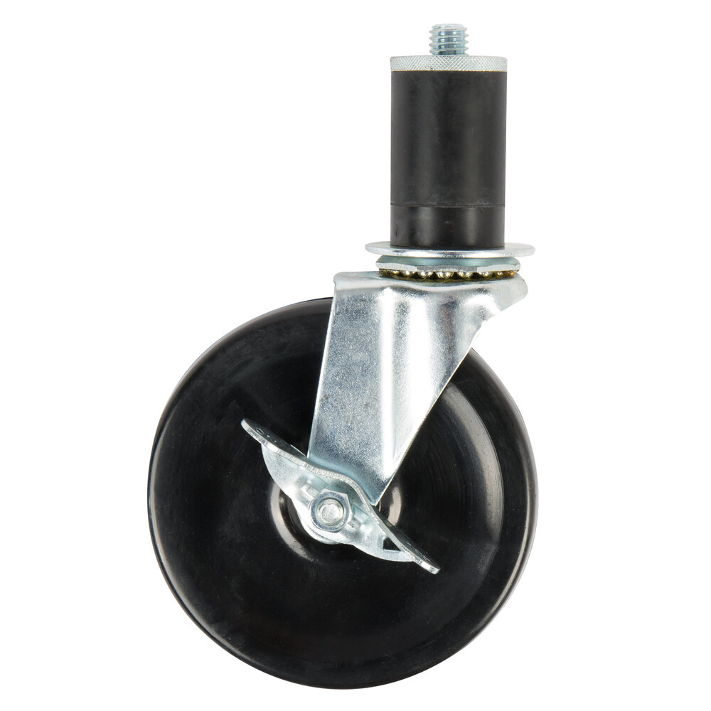 Advance Tabco Equivalent 5" Work Table / Equipment Stand Stem Caster with Brake