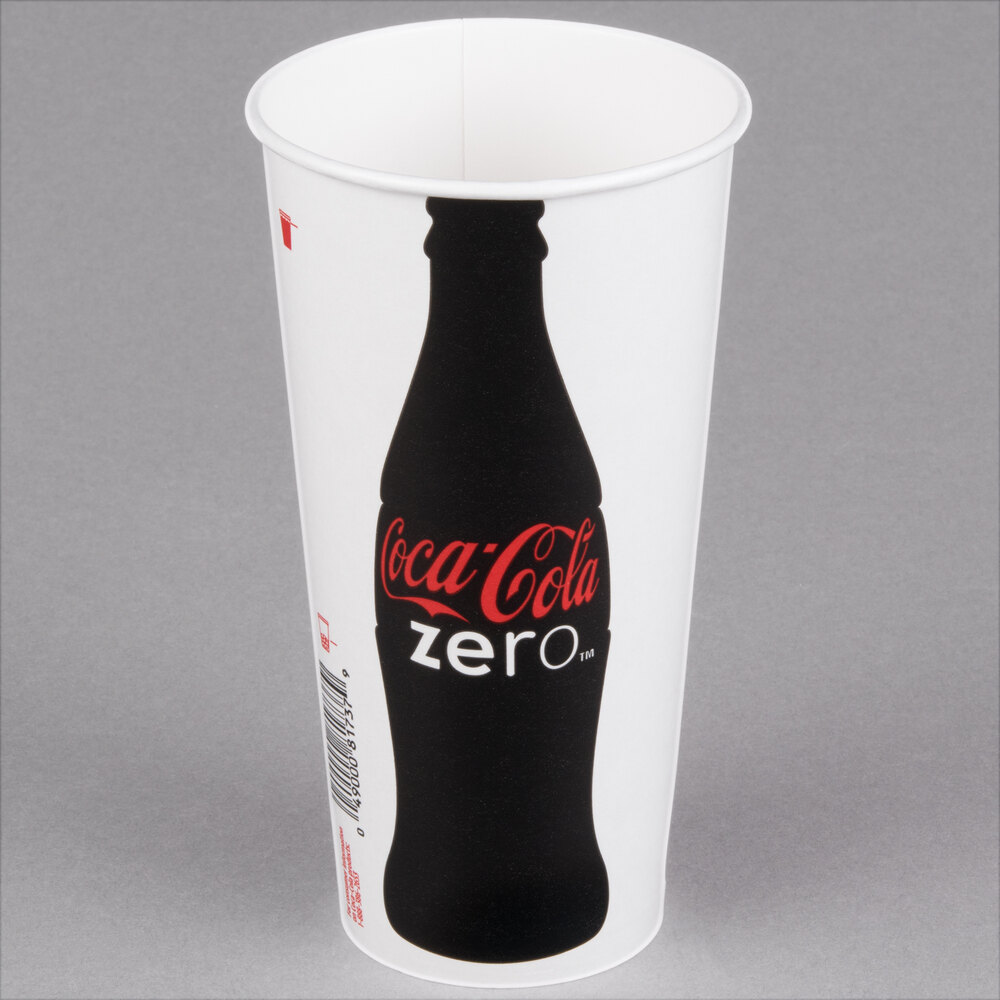 Solo RNP21C-K1038 Coke® 21 oz. Poly Paper Cold Cup - 1,000/Case