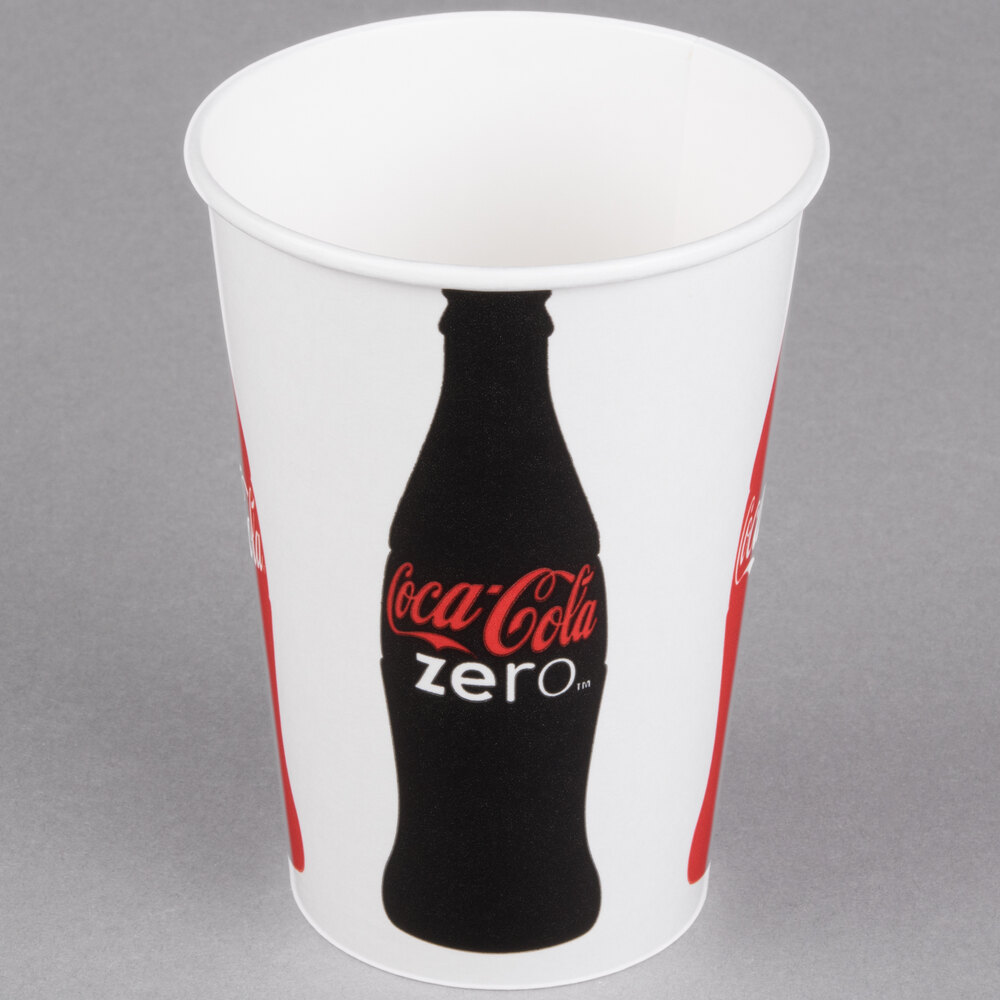 Solo RNP16C-K1038 Coke® 16-18 oz. Poly Paper Cold Cup - 1,000/Case