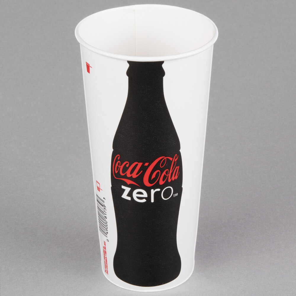 Solo RP4TCB-K1038 Coke® 22-24 oz. Poly Paper Cold Cup - 1,000/Case