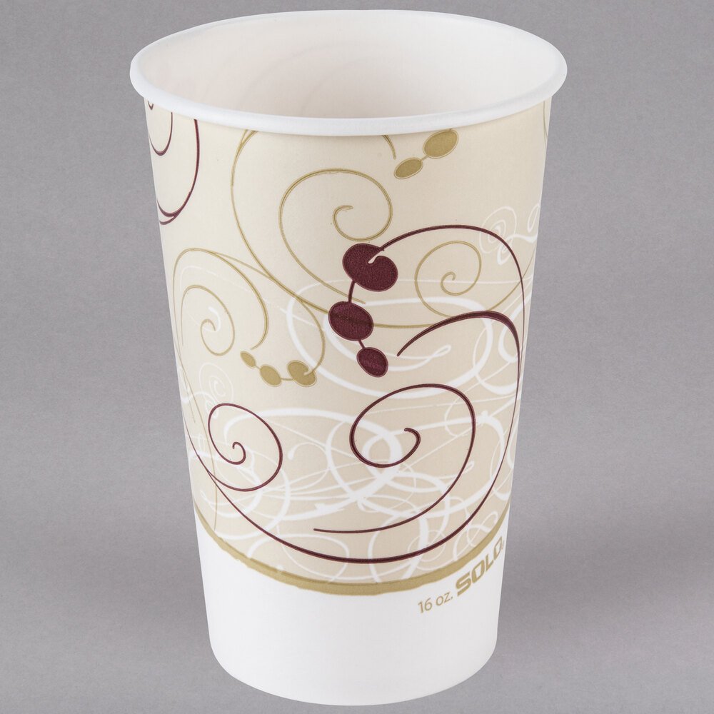 Solo RP16P-J8000 Symphony 16-18 oz. Poly Paper Cold Cup - 1,000/Case